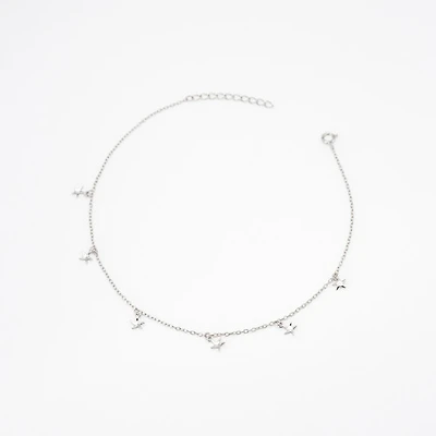 Steel Star Fish Anklet