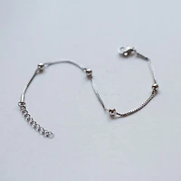 Beaded Box Chain Bracelet
