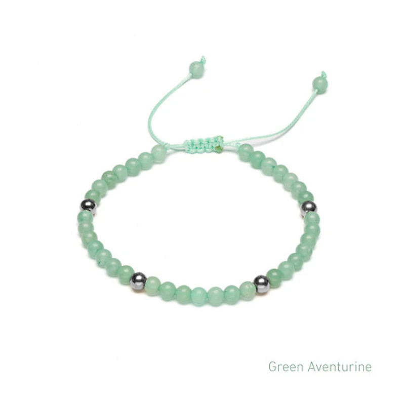 Braided Natural Crystal Bracelet (Spring Freshness)