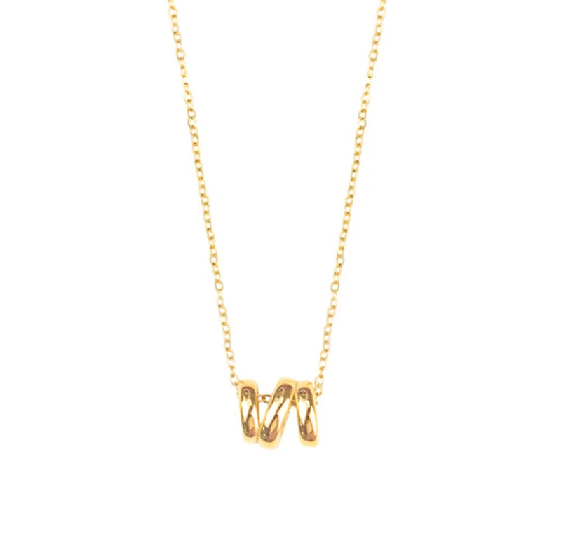 Mom "M" Initial Necklace