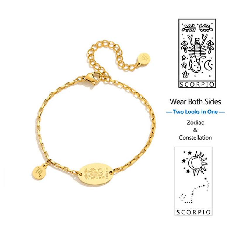 Gold Zodiac & Constellation Bracelet