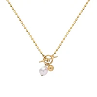 Pearl Front Closure Necklace