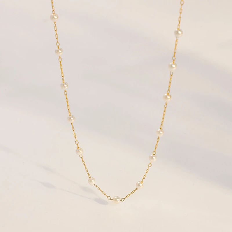 Everyday Pearl Chain Necklace