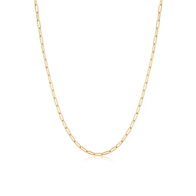 14K Paperclip Chain Necklace