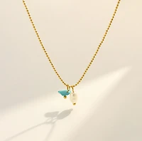 Turquoise Pearl Necklace