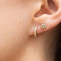 14 Mini Round Gem Studs