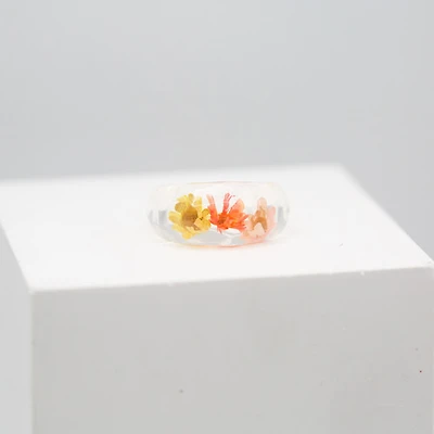 Dried Flower Resin Ring (Multicolor)