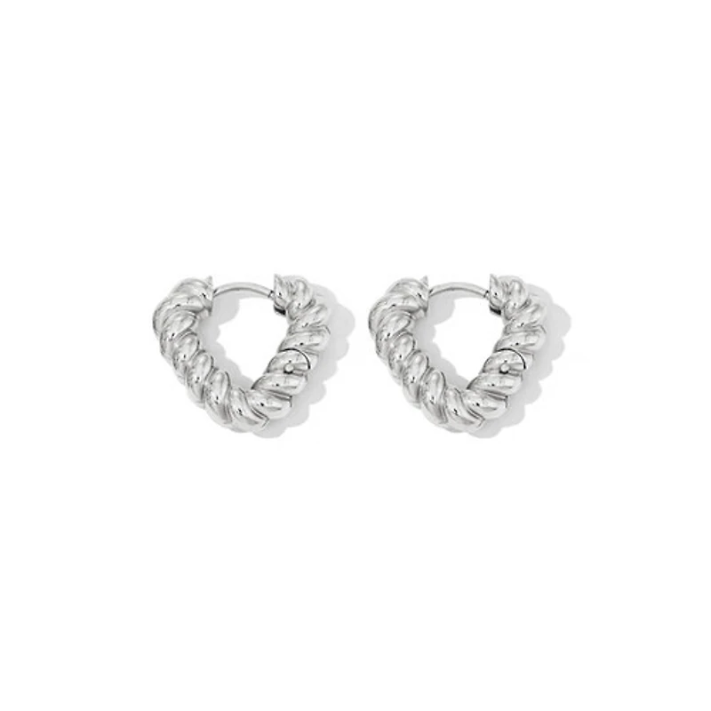 Steel Twisted Triangle Hoops