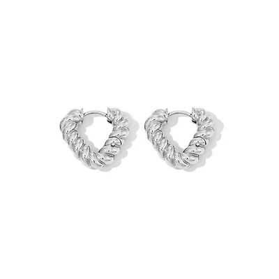Steel Twisted Triangle Hoops