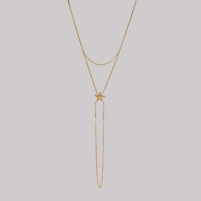 Gold Starfish Connected Ring Bracelet