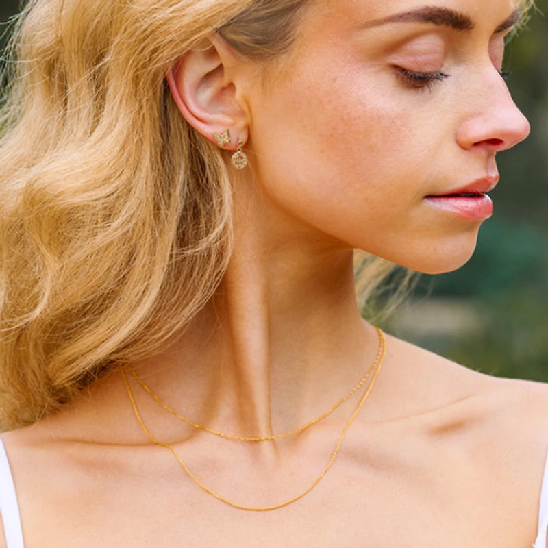 Thin O Shape Chain Necklace