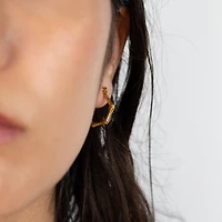 Bamboo Hexagon Hoops