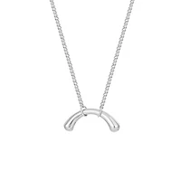 Steel Arched Bone Necklace