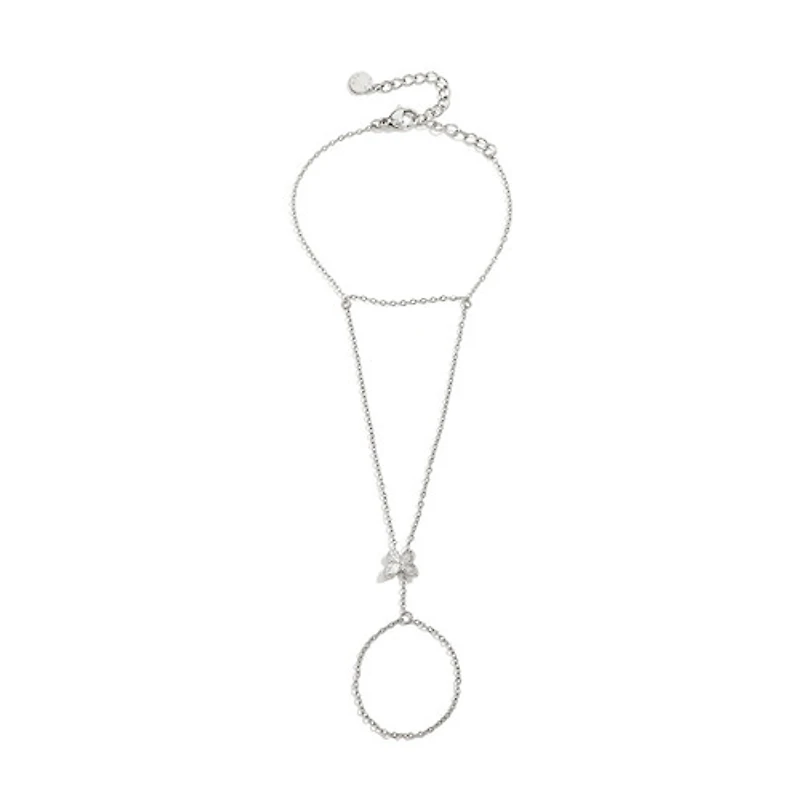 Mini Butterfly Connected Ring Bracelet