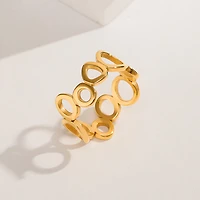 Abstract Circles Ring