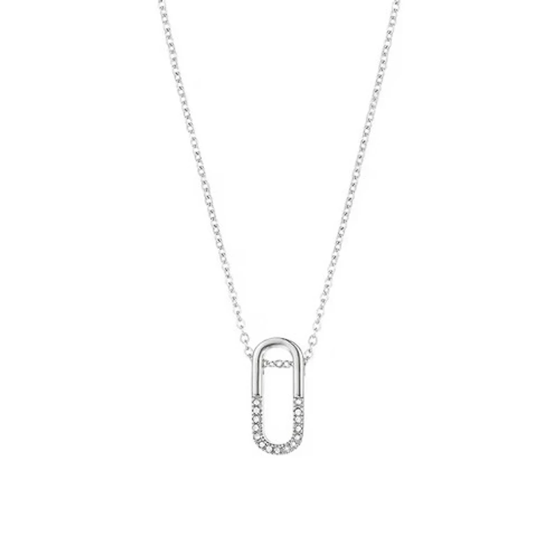 Steel Safety Pin Necklace