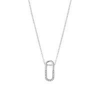 Steel Safety Pin Necklace