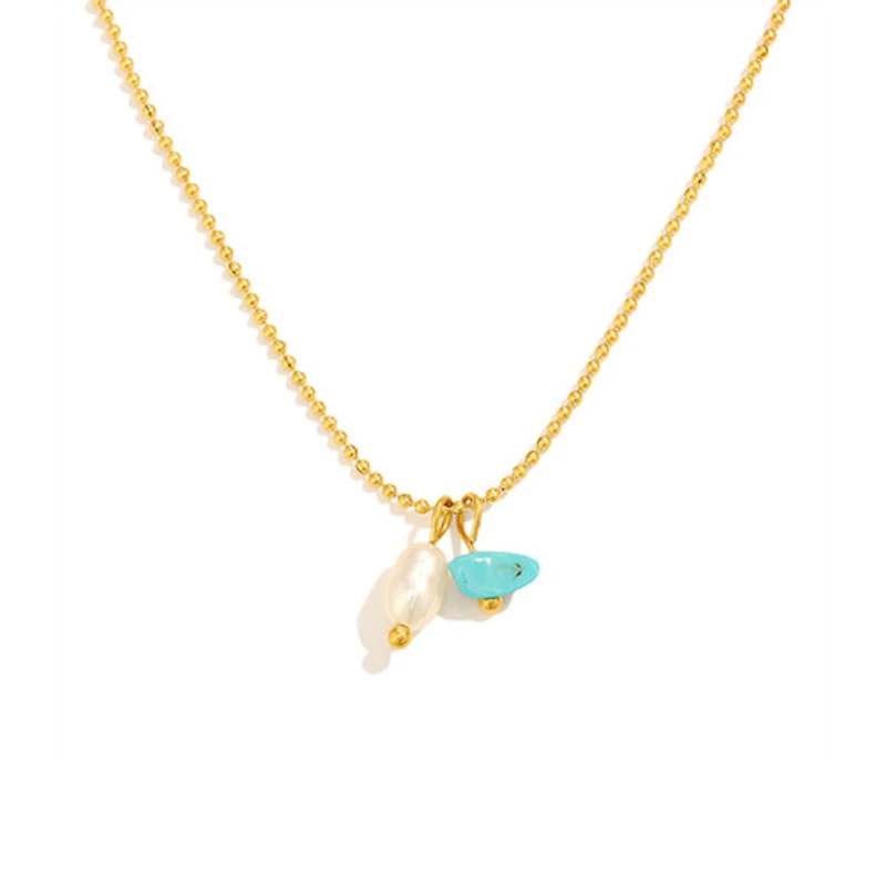 Turquoise Pearl Necklace