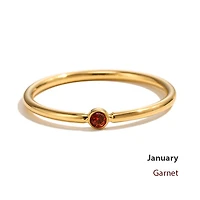 Gold Stackable Birthstone Ring