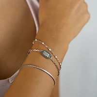 Steel Thin Box Chain Bracelet