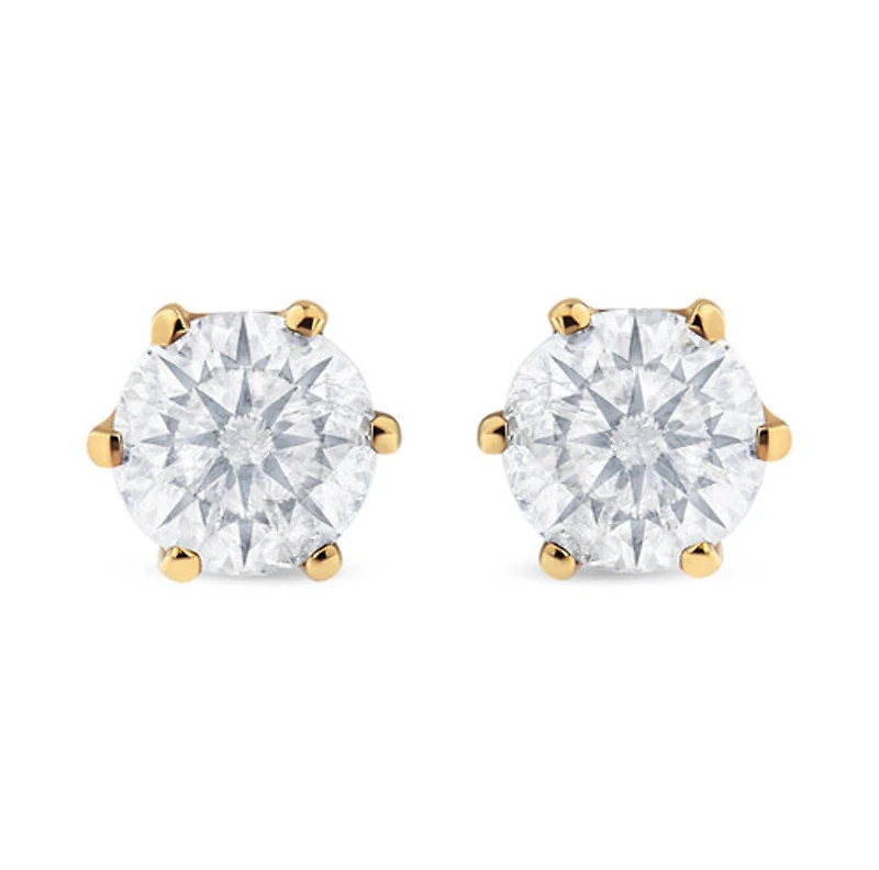 6mm 6 prongs Gem Studs