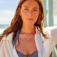 Dainty Trinity Pearl Chain Necklace