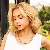 Gold Birth Flower Necklace