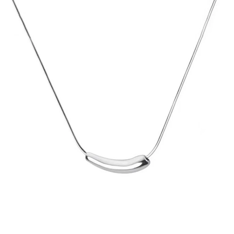 Steel Bean Necklace
