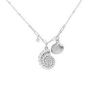 Steel Statement Shell Necklace