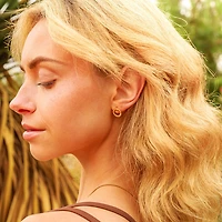 Gem Circle Studs