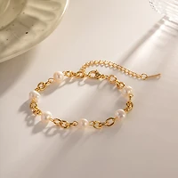 Abstract Pearl Bracelet