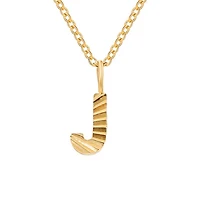 Patterned Initial Necklace (A-N)