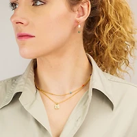 Multi Enamel Asymmetrical Necklace