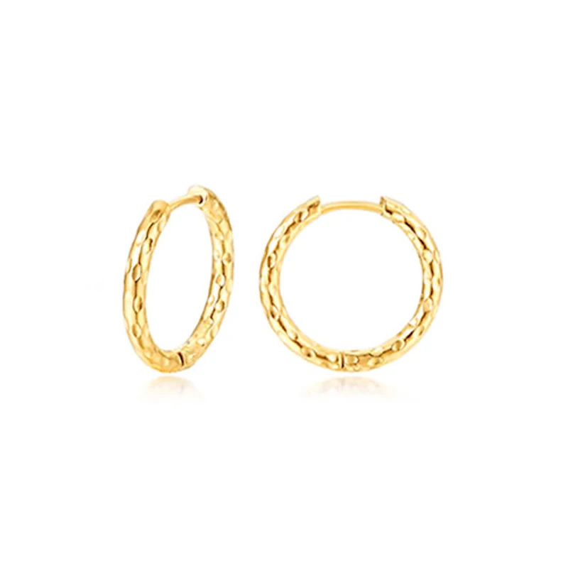Hammered Classic Hoops