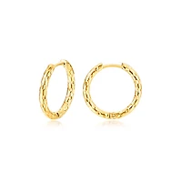 Hammered Classic Hoops