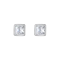 Steel Square Zirconia Studs