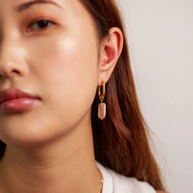 Baroque Pearl Hoops