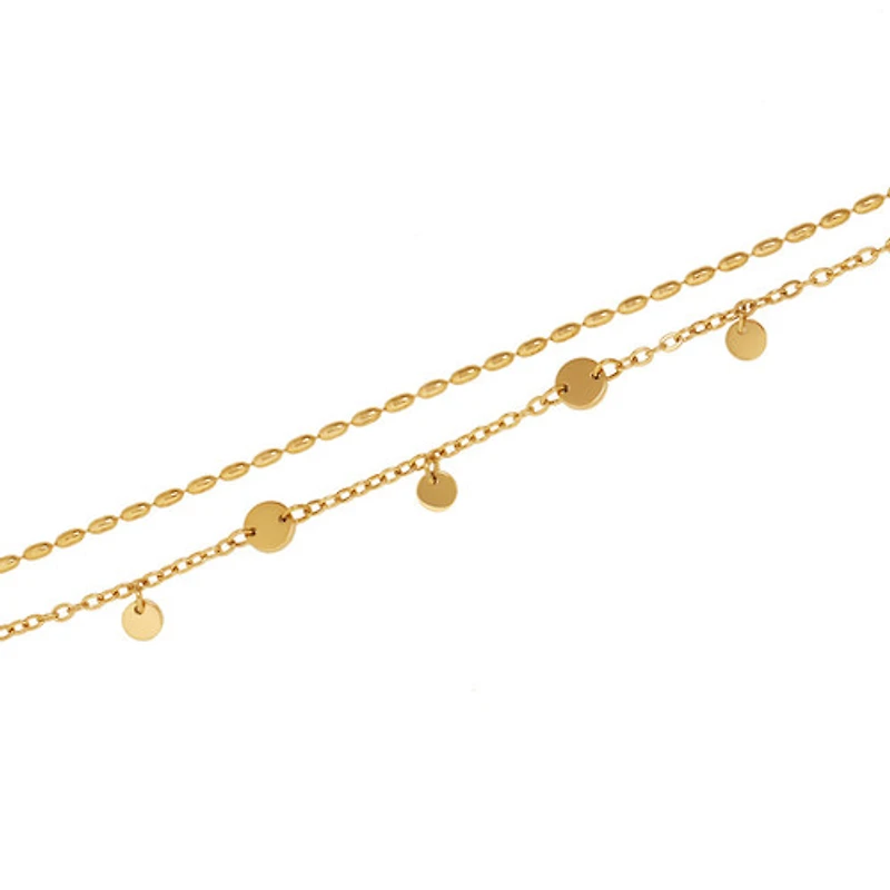 Circles Layered Anklet