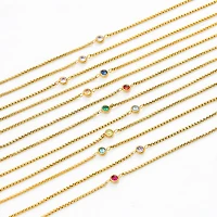 Gold Birthstone Bracelet