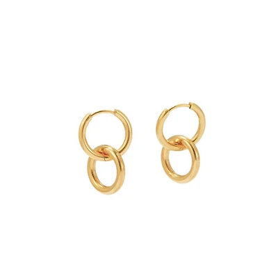 Gold Simple Ring Hoops