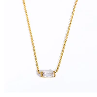 Rectangular Gem Necklace