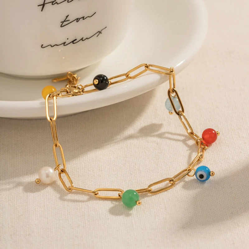 Mixed Stone Anklet