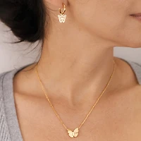 Pressed Butterfly Hoops