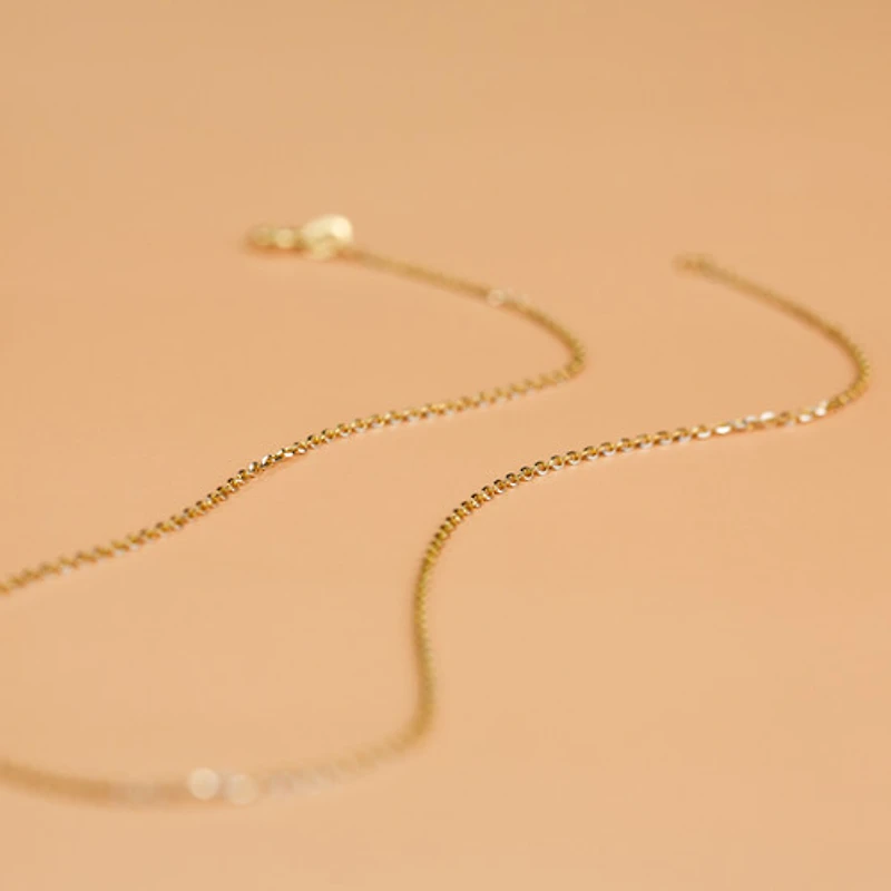 14k Italian Diamond Cut Chain