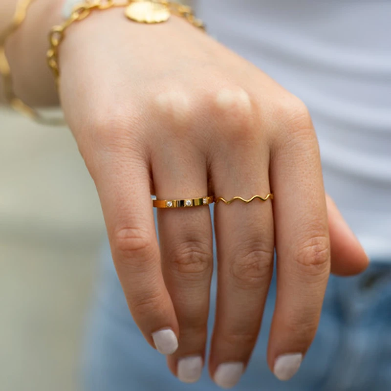 Wavy Stacking Ring