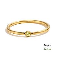 Gold Stackable Birthstone Ring
