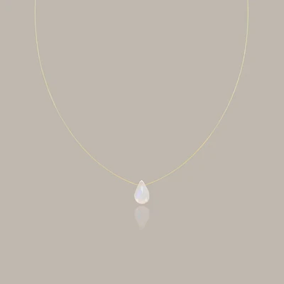 Moon Stone String Necklace