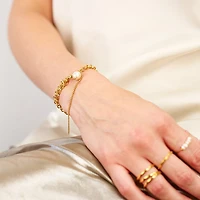Baroque Pearl Chain Bracelet