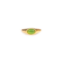 Green Oval Ring