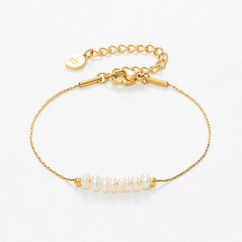 Pearl and Chain Bracelet